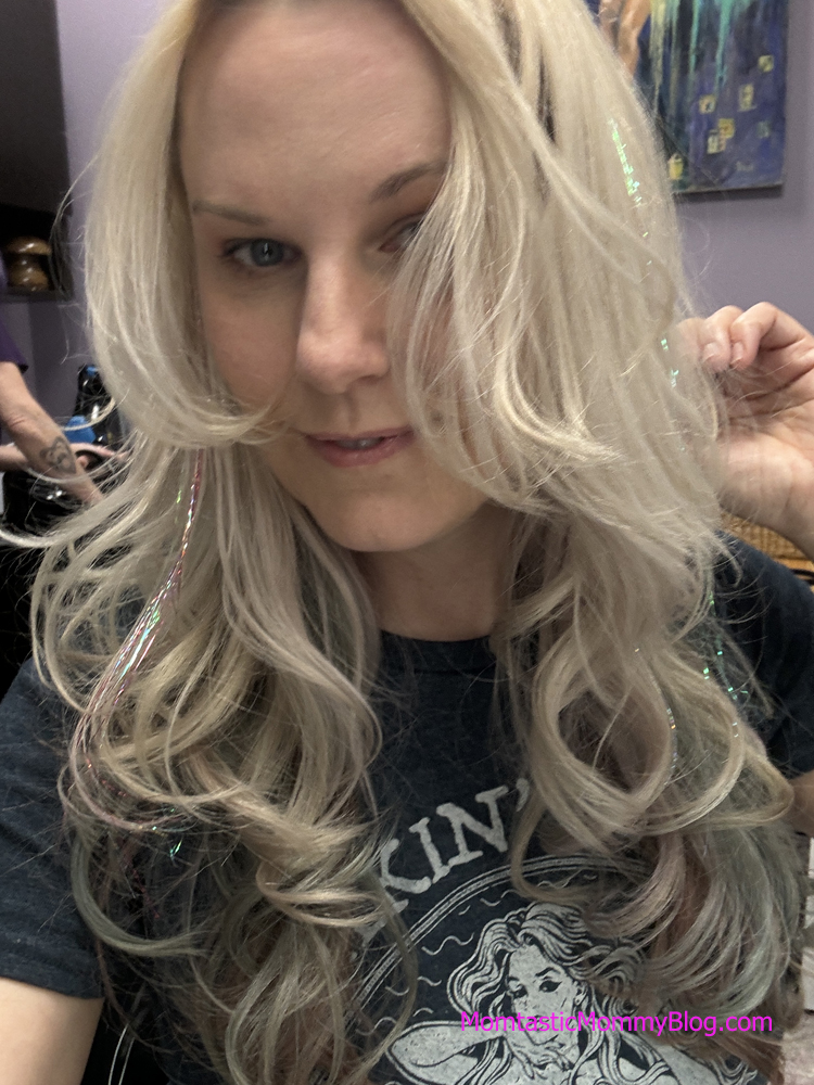I Tried Tinsel Extensions, AKA Fairy Hair Momtastic Mommy Blog